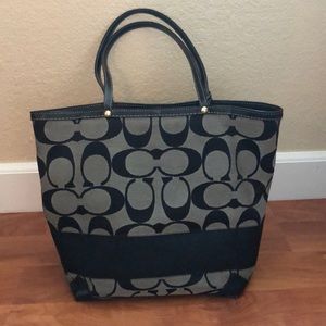 Large Coach Monogram Tote